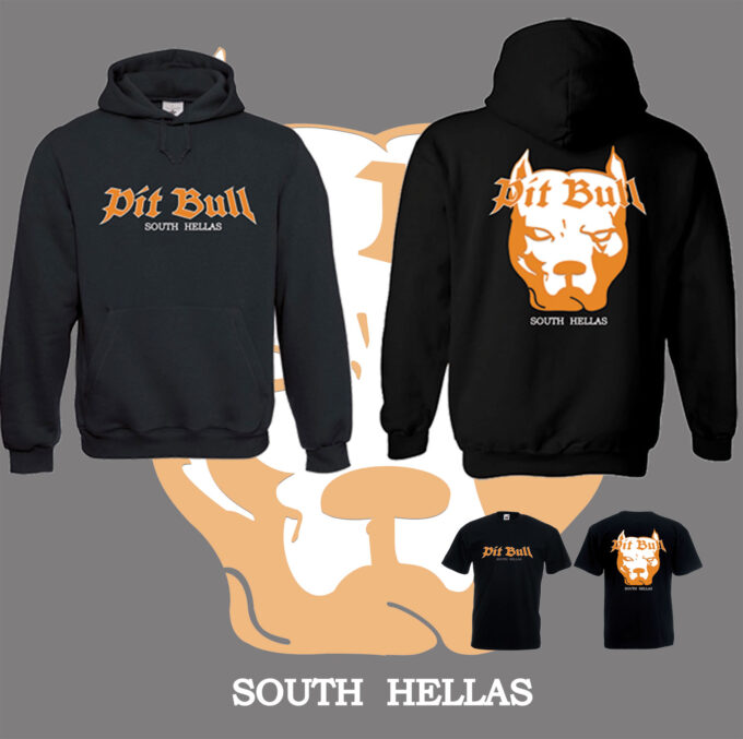 PIT BULL – SOUTH HELLAS - hoodie - Orange
