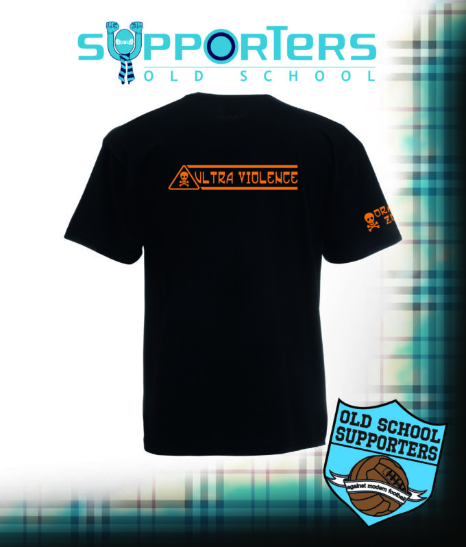 ULTRA VIOLENCE - ORANGE ZONE black t-shirt ⬛🟧